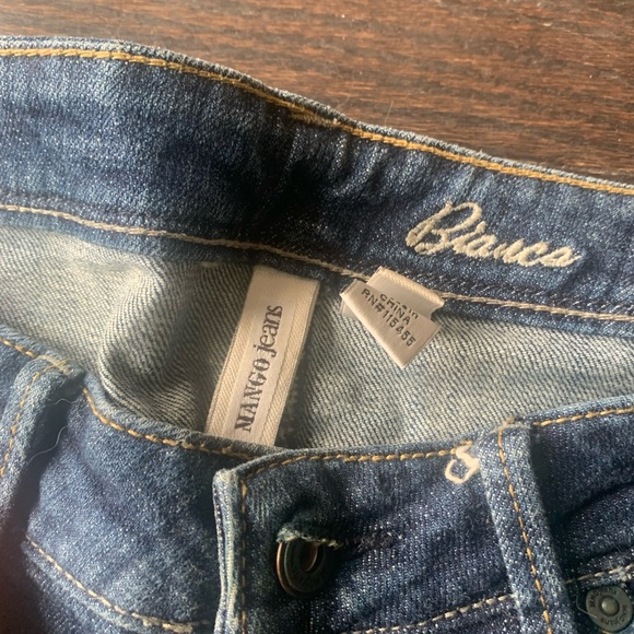 Dark denim boot cut Mango jeans with low waist size 6 - Picture 4 of 7